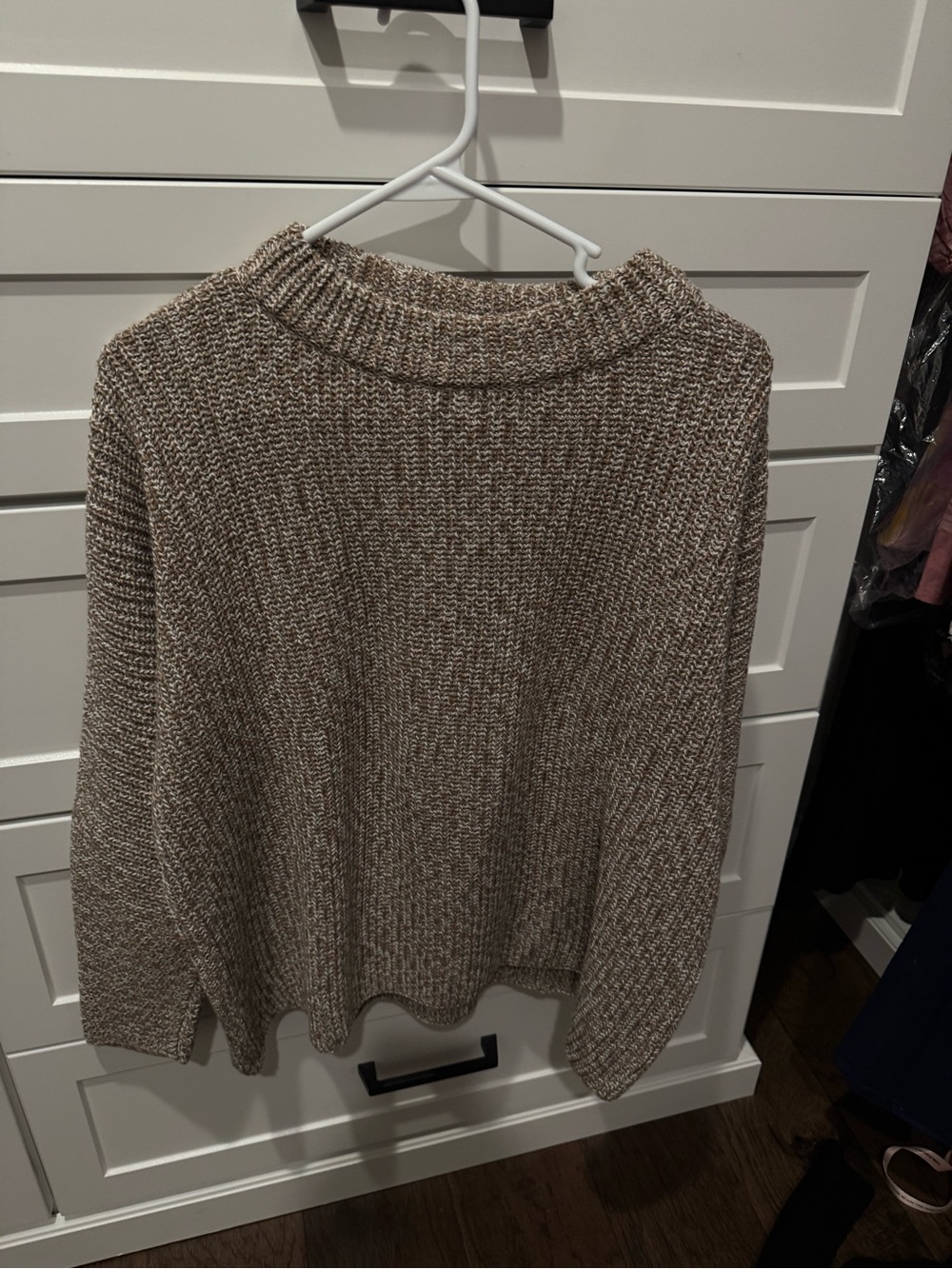 Frank & Eileen women’s Marled Brown Crewneck Sweater size small